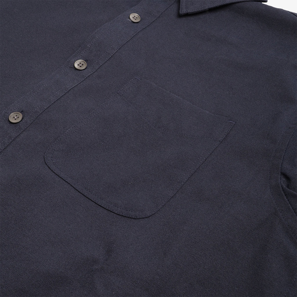 FrizmWORKS OG Oxford Oversized Shirt, Navy, Detail Shot 2