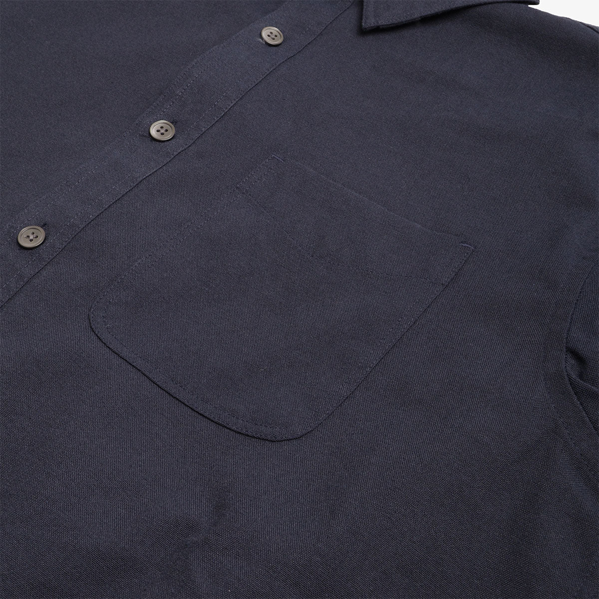 FrizmWORKS OG Oxford Oversized Shirt, Navy, Detail Shot 2