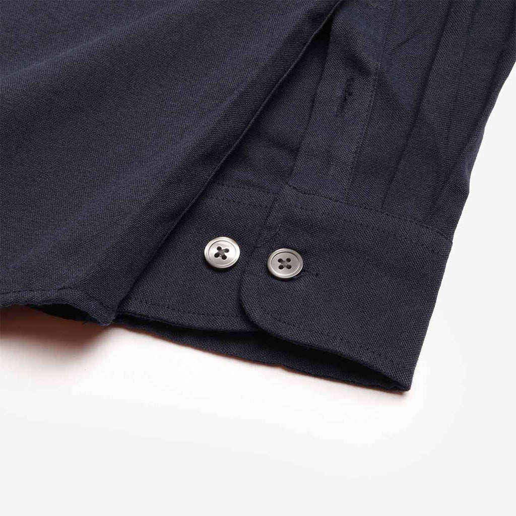 FrizmWORKS OG Oxford Oversized Shirt, Navy, Detail Shot 4
