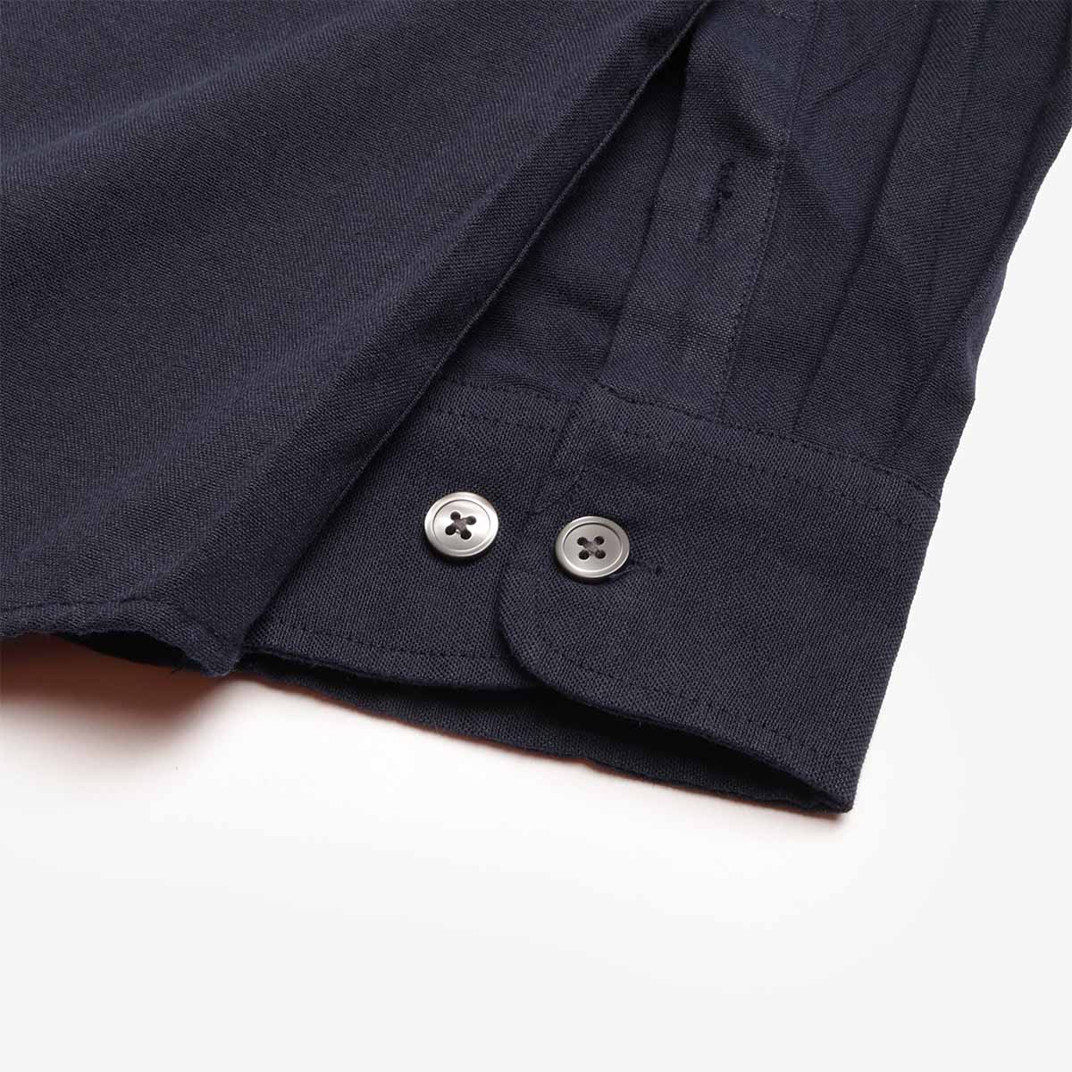 FrizmWORKS OG Oxford Oversized Shirt, Navy, Detail Shot 4