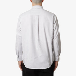 thumbnail FrizmWORKS OG Stripe Oversized Shirt, Grey, Detail Shot 2