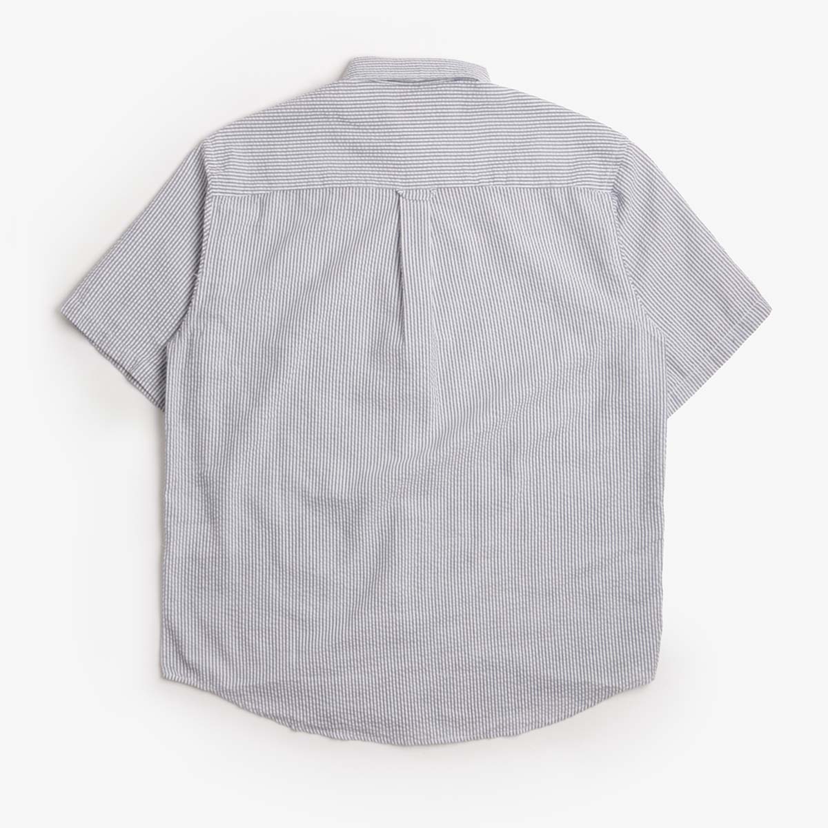 FrizmWORKS OG Stripe Seersucker Half Shirt, Blue, Detail Shot 2