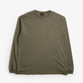 FrizmWORKS Pigment Pocket Long Sleeve T-Shirt, Olive, Detail Shot 1