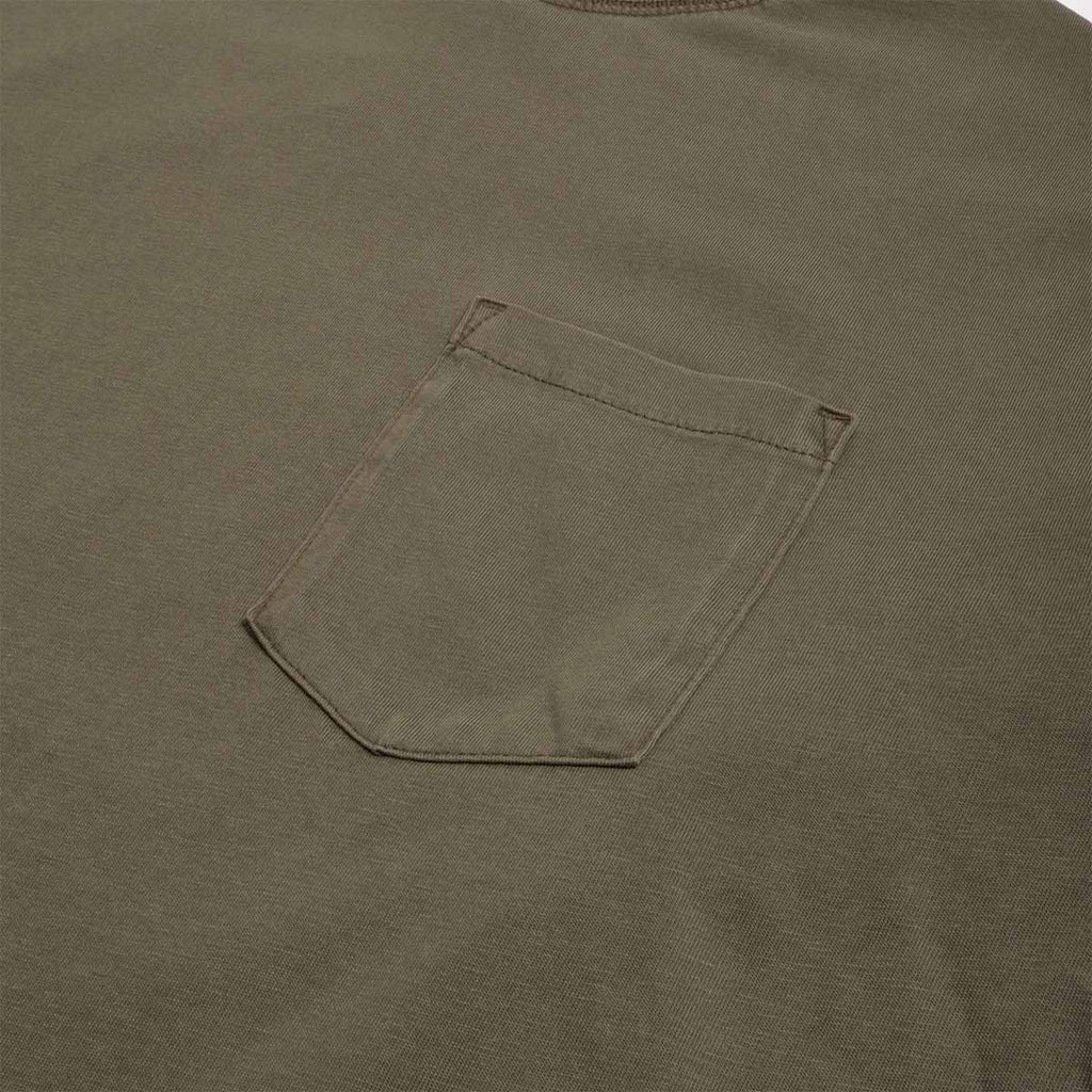 FrizmWORKS Pigment Pocket Long Sleeve T-Shirt, Olive, Detail Shot 3