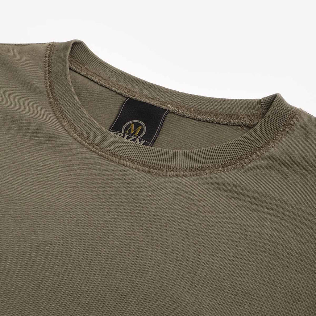 FrizmWORKS Pigment Pocket Long Sleeve T-Shirt, Olive, Detail Shot 4