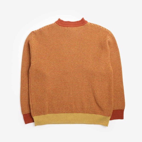 FrizmWORKS Rollneck Ringer Knit in Orange, back view