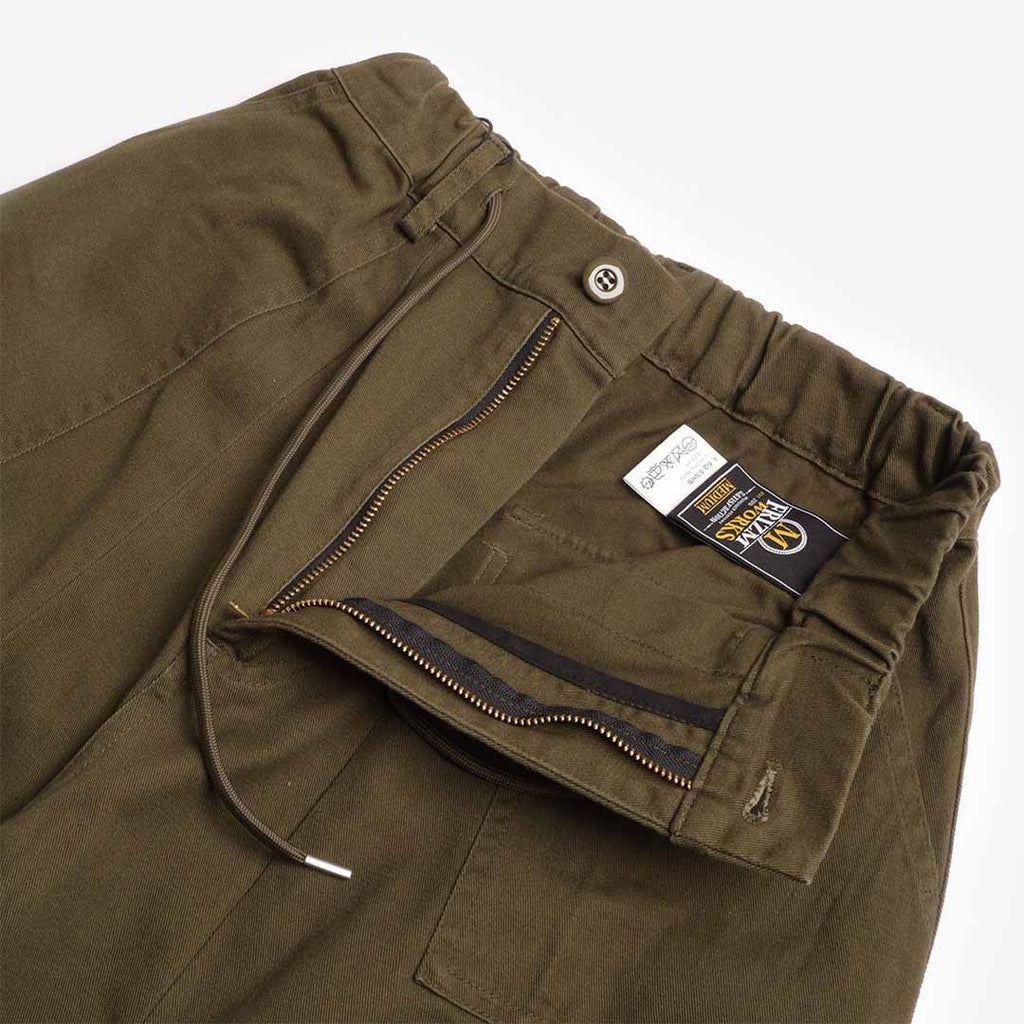 FrizmWORKS Twill Balloon Pant, Olive, Detail Shot 4