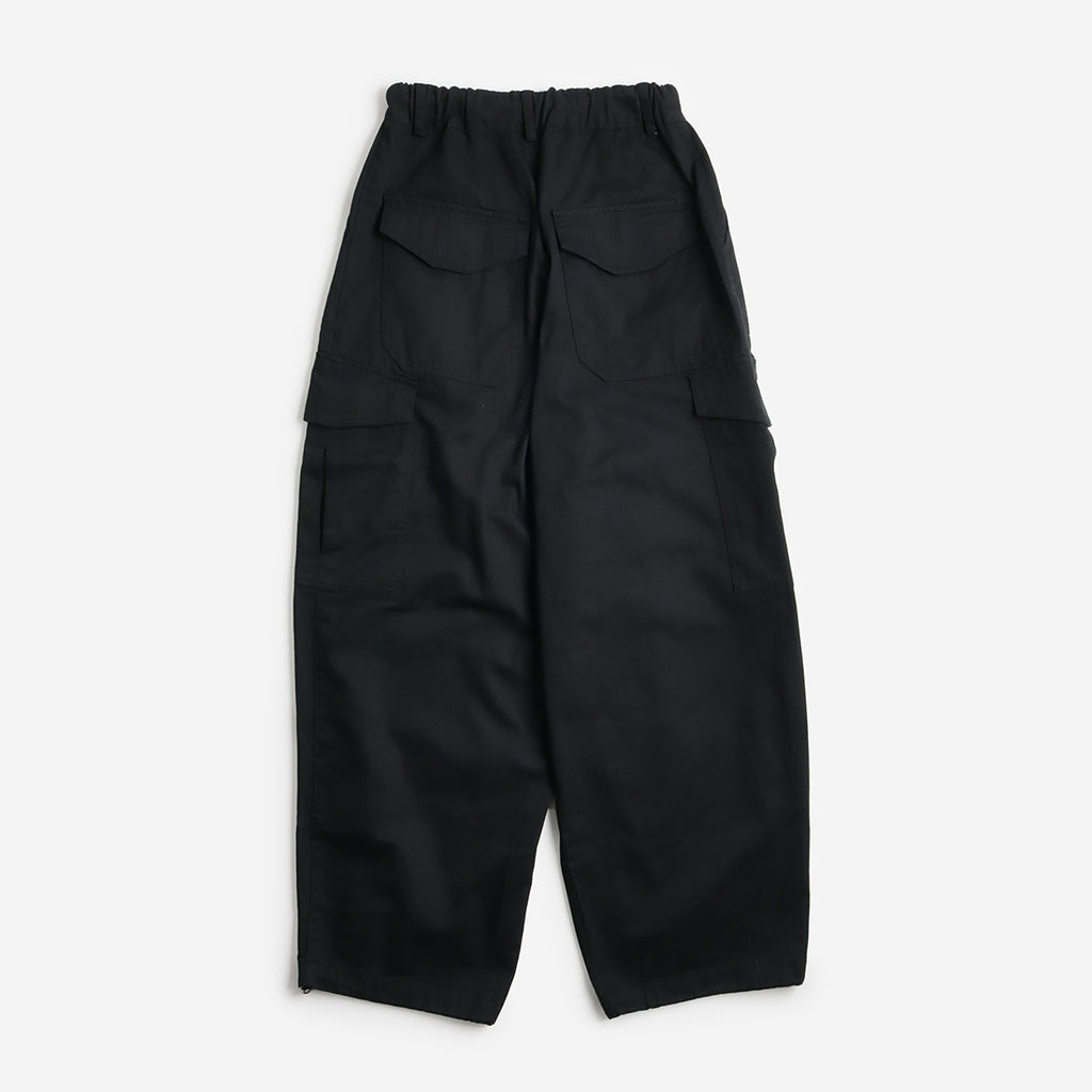 FrizmWORKS Twill Cargo Balloon Pants, Black, Detail Shot 5