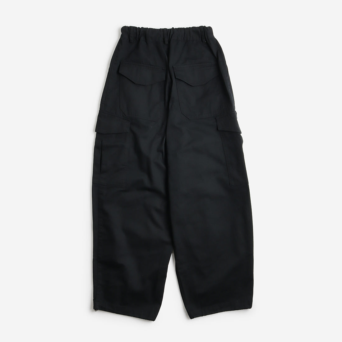 FrizmWORKS Twill Cargo Balloon Pants, Black, Detail Shot 5