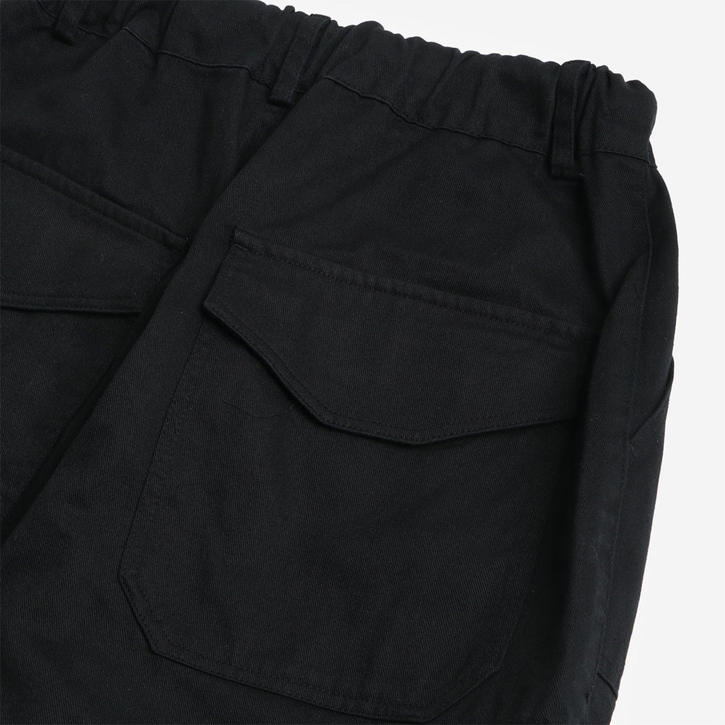 FrizmWORKS Twill Cargo Balloon Pants, Black, Detail Shot 4