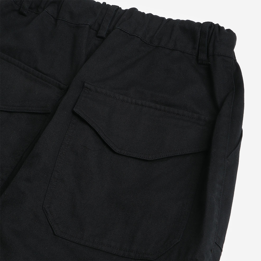 FrizmWORKS Twill Cargo Balloon Pants, Black, Detail Shot 4
