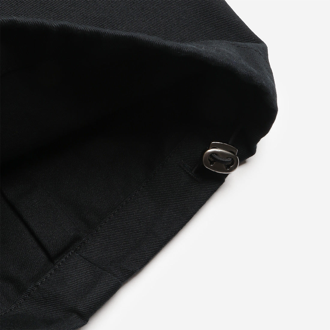 FrizmWORKS Twill Cargo Balloon Pants, Black, Detail Shot 3