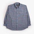 FrizmWORKS Uneven Check Shirt, Blue, Detail Shot 1