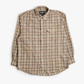 FrizmWORKS Uneven Check Shirt, Yellow, Detail Shot 1