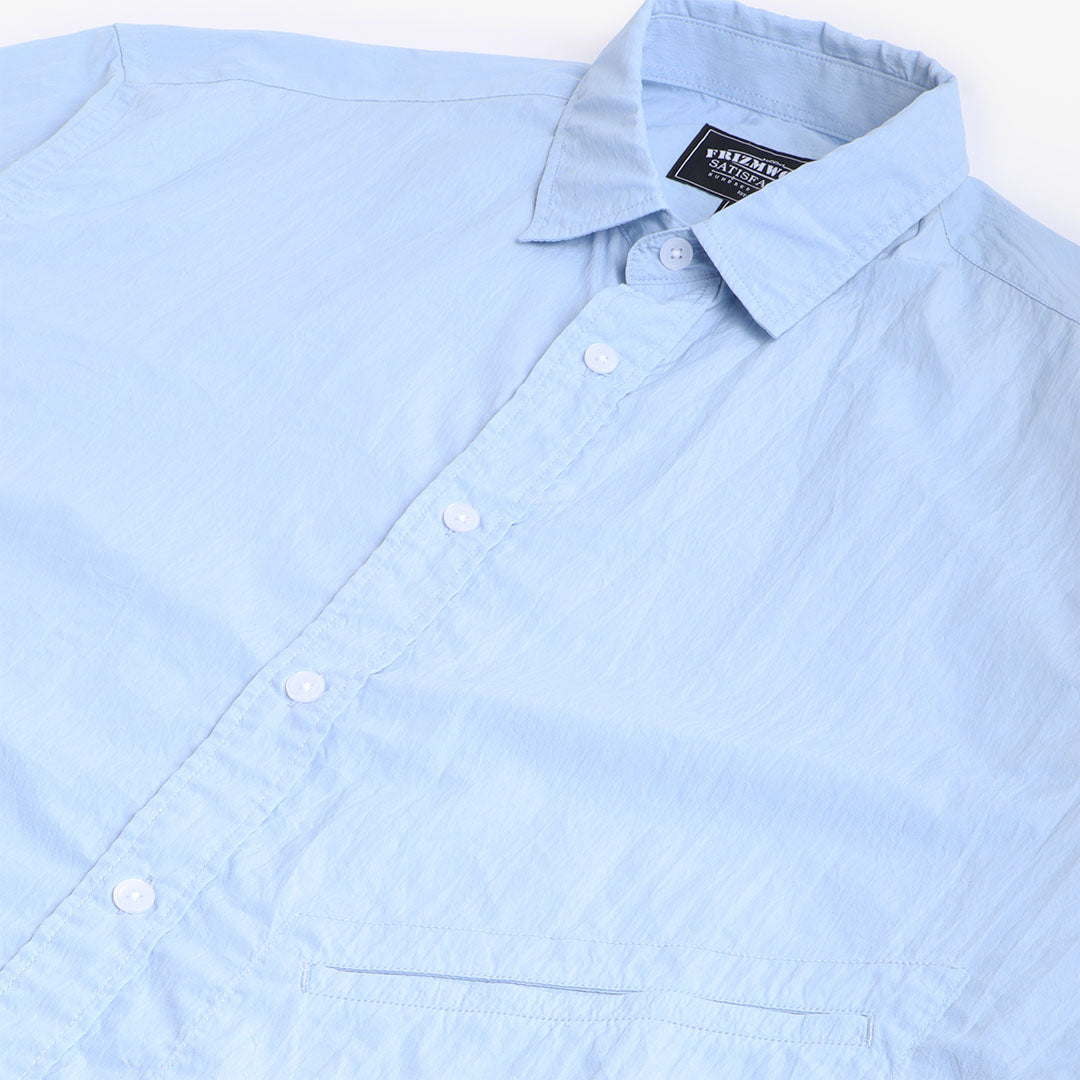 FrizmWORKS Nyco String Half Shirt, Sky Blue, Detail Shot 5