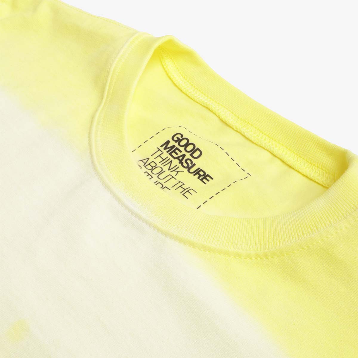Good Measure Acid Yellow Dyed Stripe T-Shirt