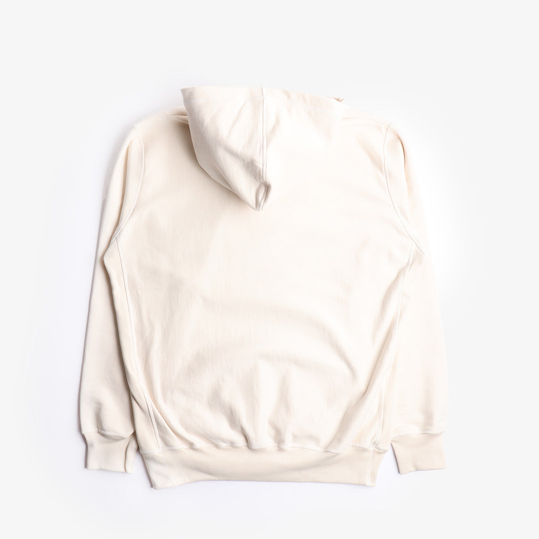 Good Measure M-20 Heavyweight Hooded Sweatshirt, Ecru, Detail Shot 2