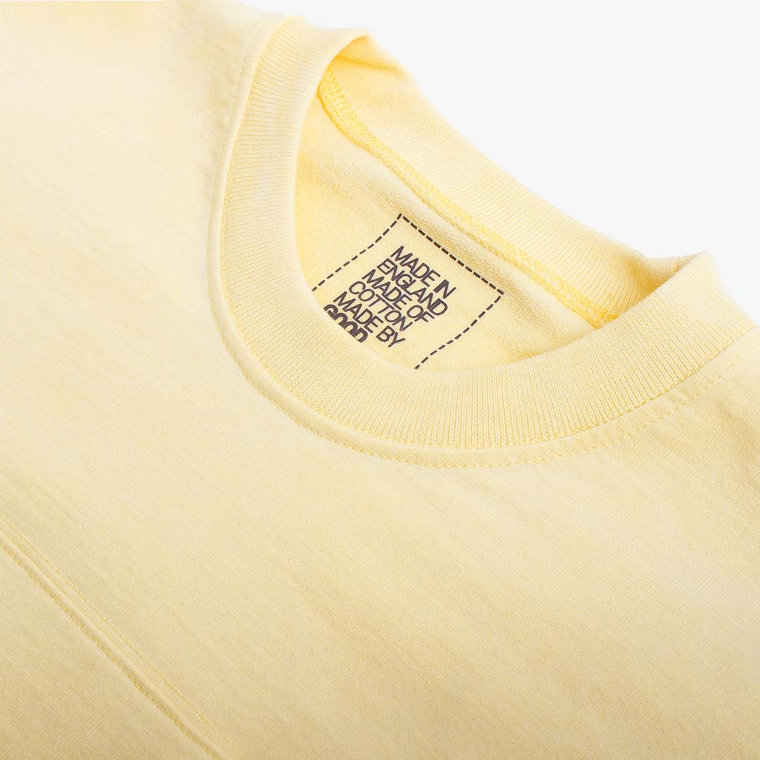 Good Measure M-5 Heavyweight Long Sleeve T-shirt, Limoncello, Detail Shot 2