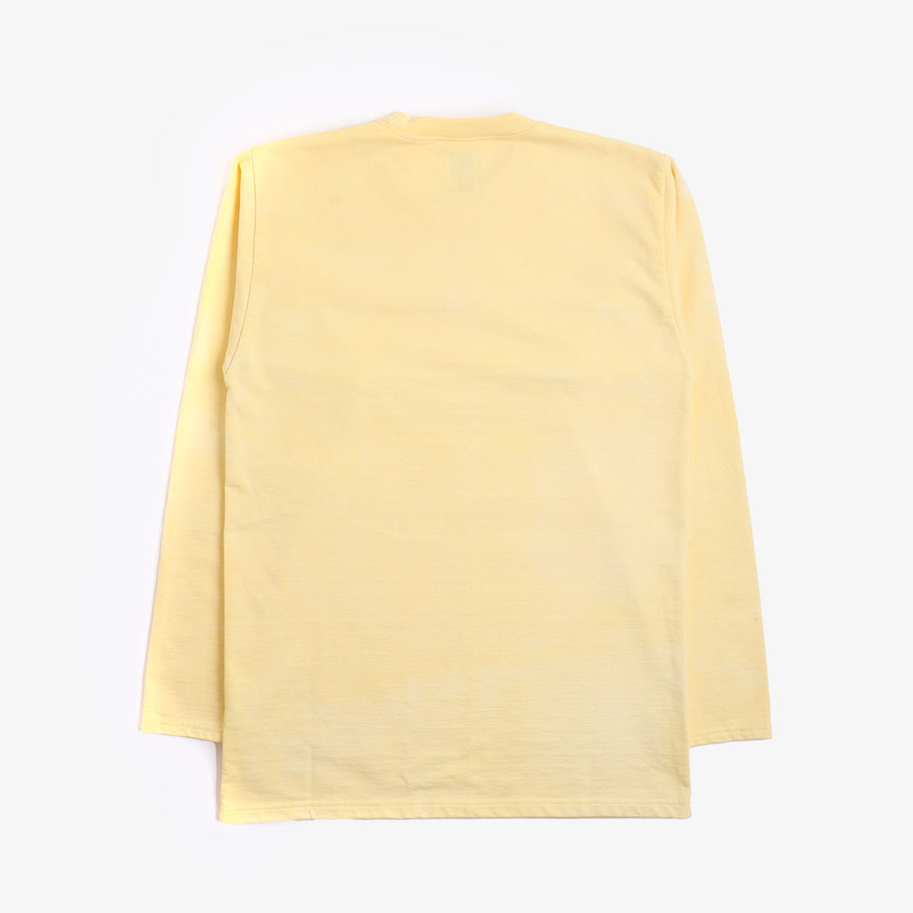 Good Measure M-5 Heavyweight Long Sleeve T-shirt, Limoncello, Detail Shot 3