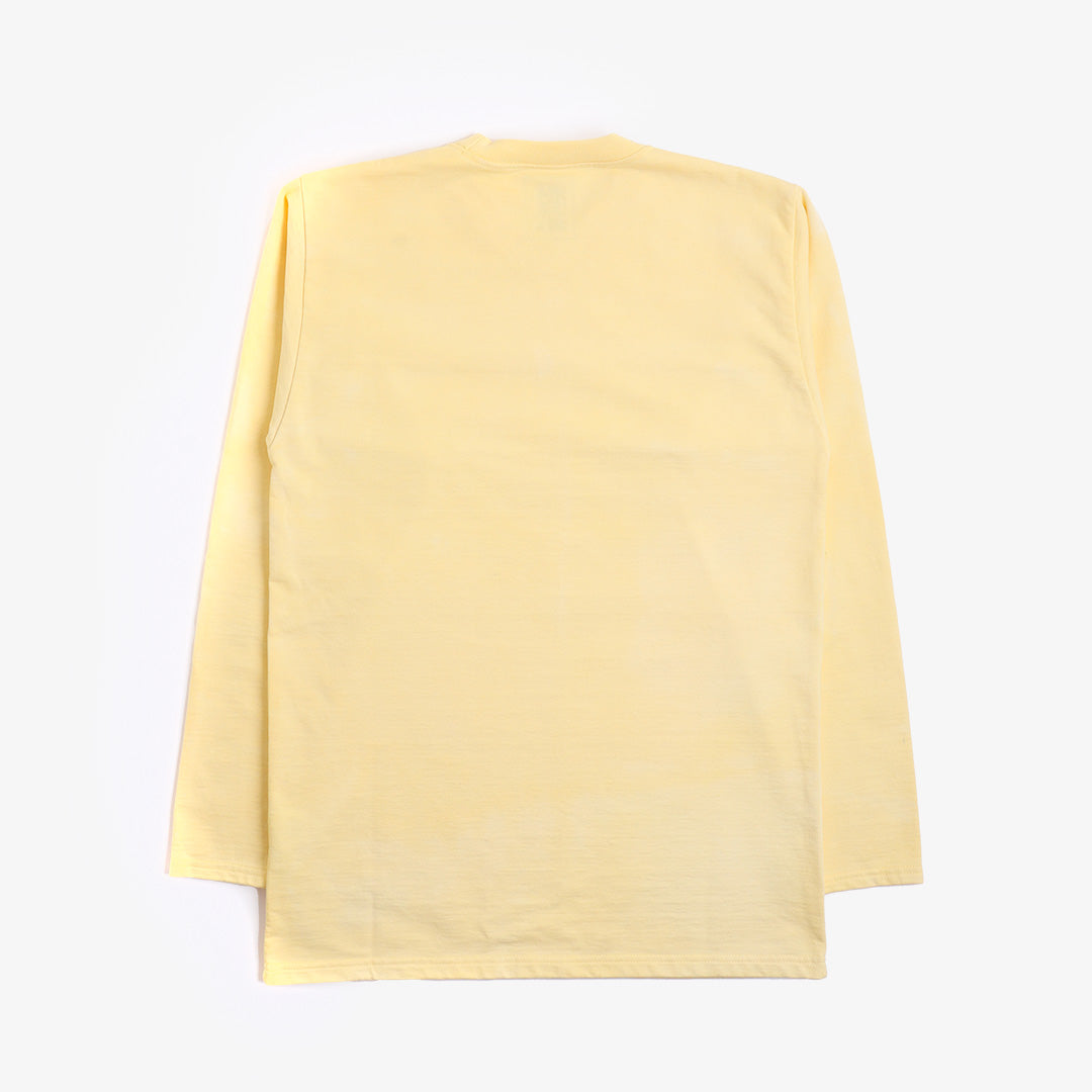 Good Measure M-5 Heavyweight Long Sleeve T-shirt, Limoncello, Detail Shot 3