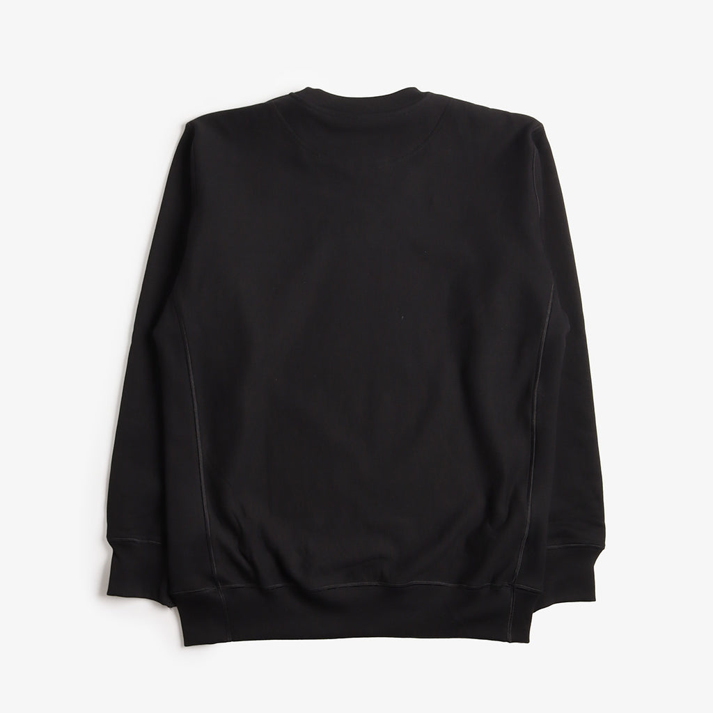 Good Measure M-21 Heavyweight Crew Neck Sweatshirt, Black, Detail Shot 2