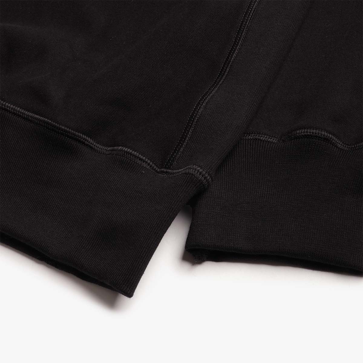 Good Measure M-21 Heavyweight Crew Neck Sweatshirt, Black, Detail Shot 3