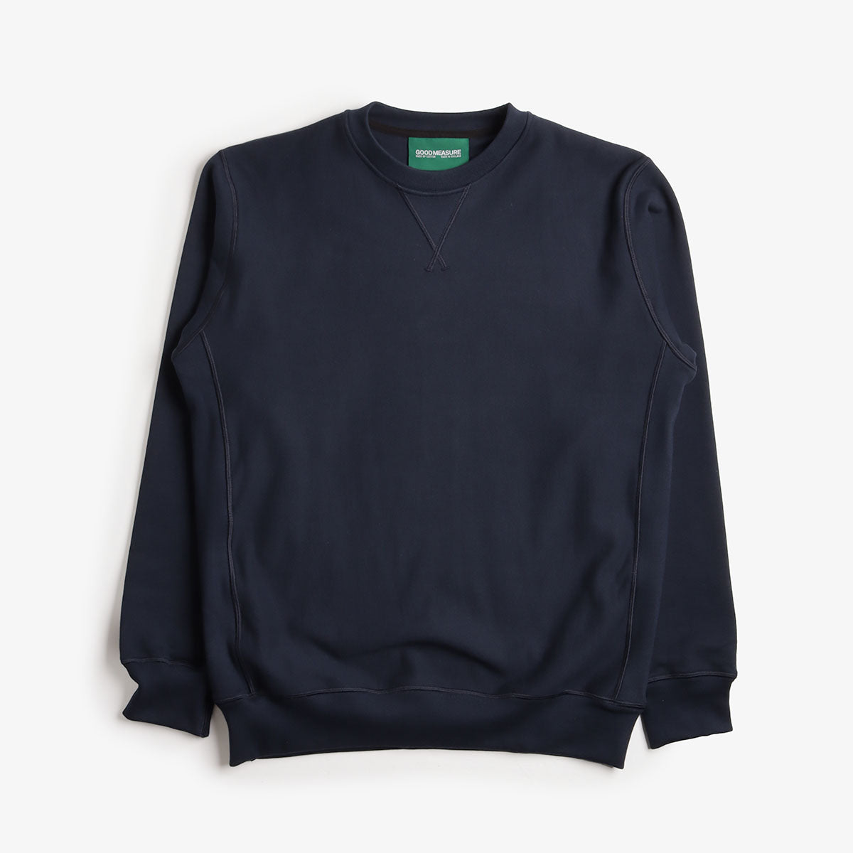 Good Measure M-21 Heavyweight Crew Neck Sweatshirt, Danish, Detail Shot 1