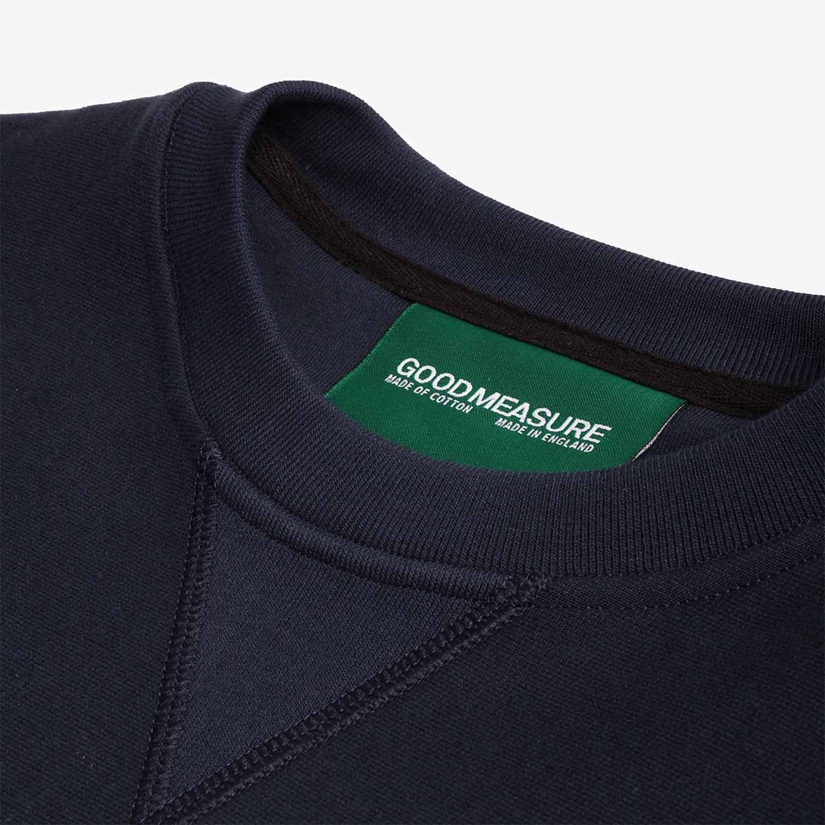 Good Measure M-21 Heavyweight Crew Neck Sweatshirt, Danish, Detail Shot 2