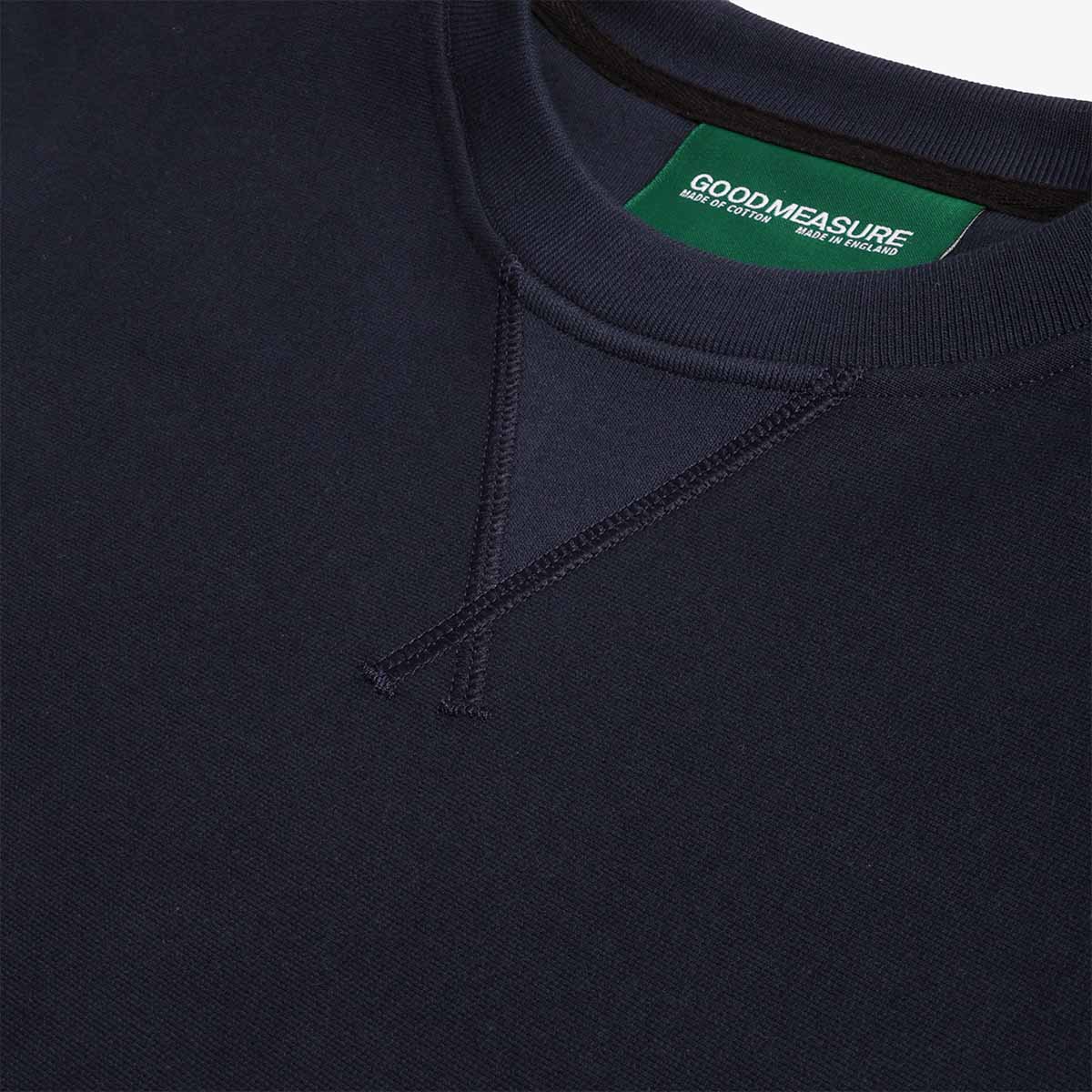 Good Measure M-21 Heavyweight Crew Neck Sweatshirt, Danish, Detail Shot 3
