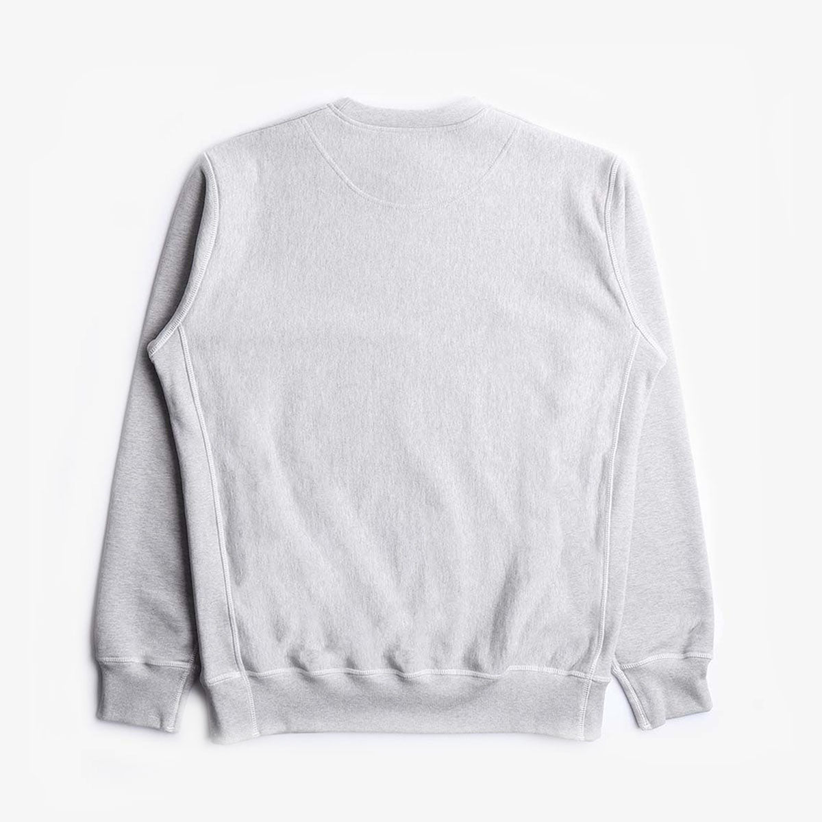 Good Measure M-21 Heavyweight Crew Neck Sweatshirt, Marl Grey, Detail Shot 2