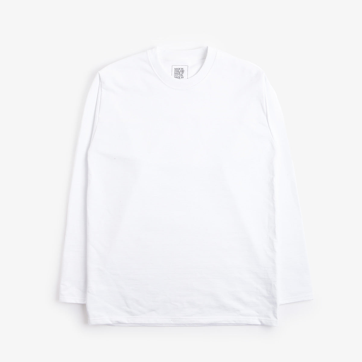 Good Measure M-5 Heavyweight Long Sleeve T-Shirt, White, Detail Shot 1