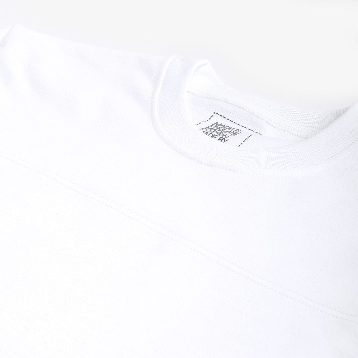 Good Measure M-5 Heavyweight Long Sleeve T-Shirt, White, Detail Shot 2