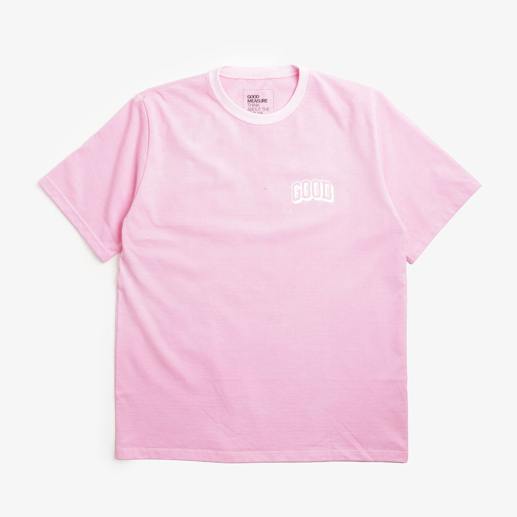 Good Measure "Riz" Logo T-Shirt in Pink Cadillac