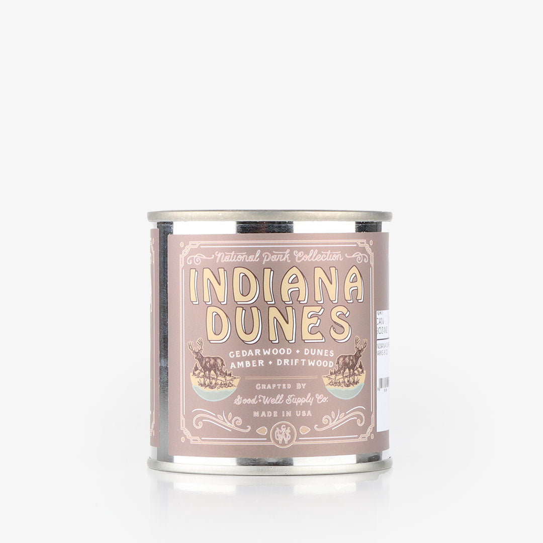 Good & Well Indiana Dunes National Parks Candle, Indiana Dunes, Detail Shot 2