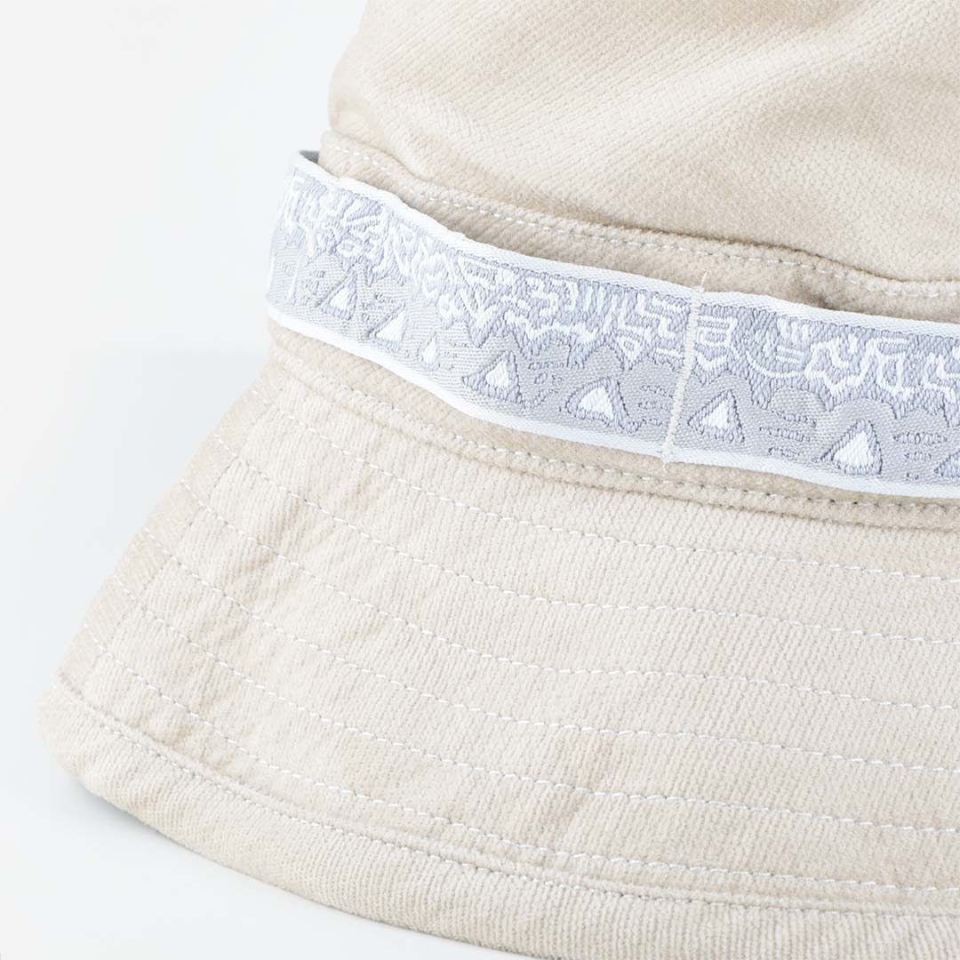 Gramicci x And Wander JQ Tape Corduroy Hat, Beige, Detail Shot 2