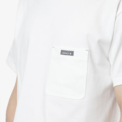 Gramicci x And Wander Backprint T-Shirt, White, Detail Shot 2