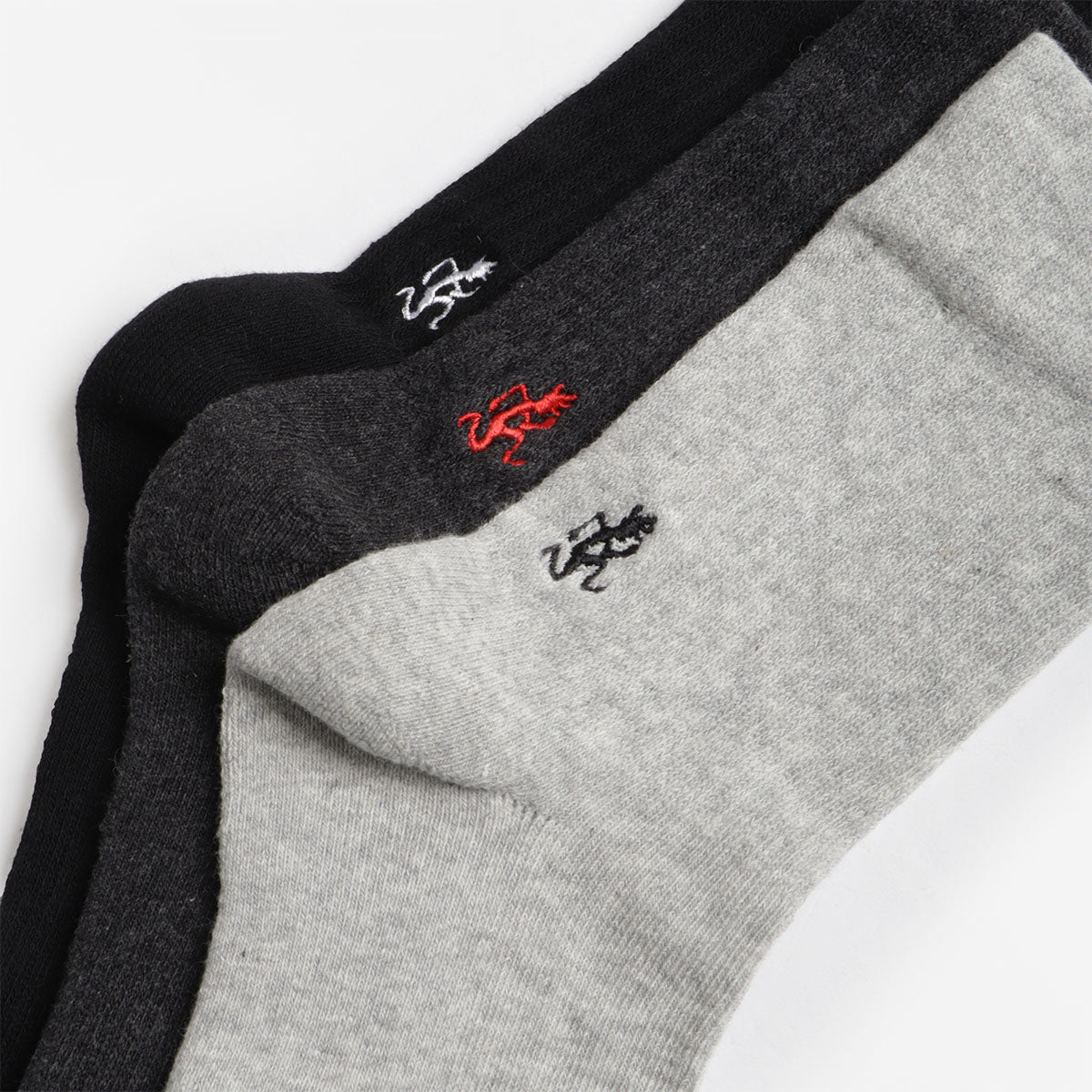 Gramicci Basic Crew Socks, Multi, Detail Shot 3