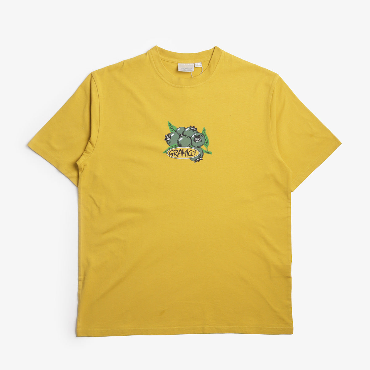 Gramicci Blueberry T-Shirt, Yellow, Detail Shot 1