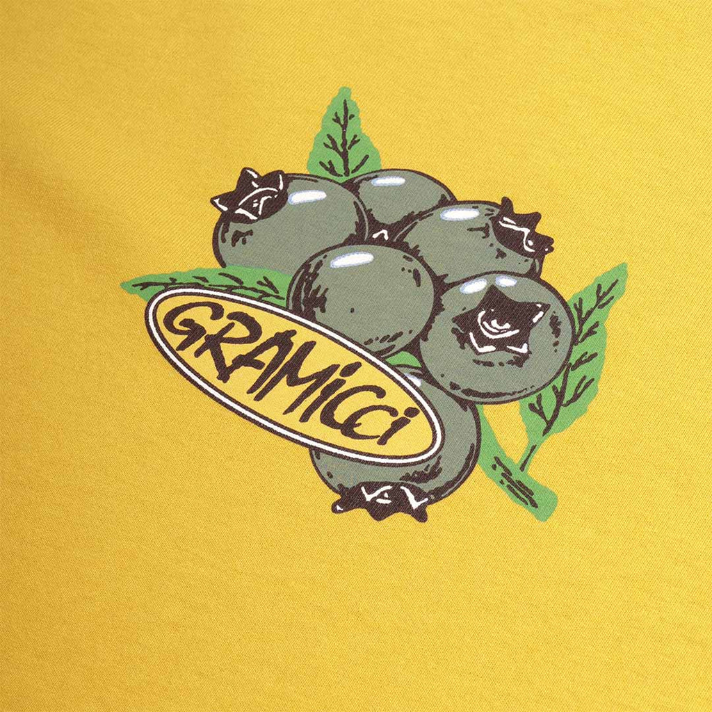 Gramicci Blueberry T-Shirt, Yellow, Detail Shot 2