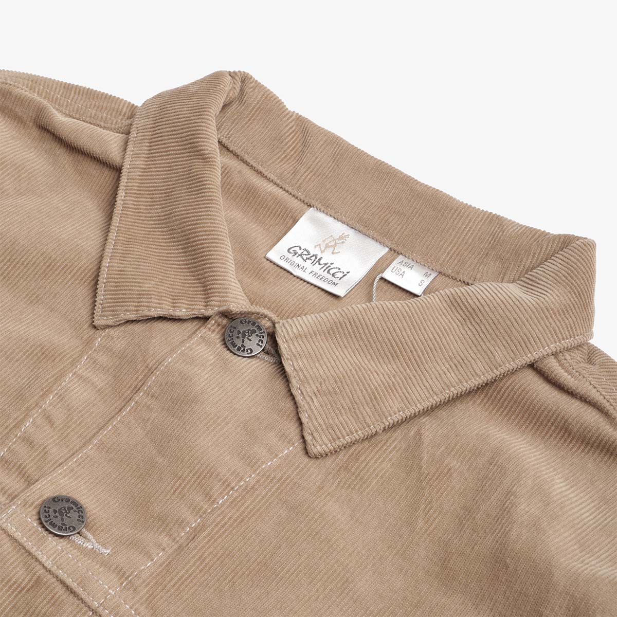 main Gramicci Corduroy Trucker Jacket, Beige, Detail Shot 2