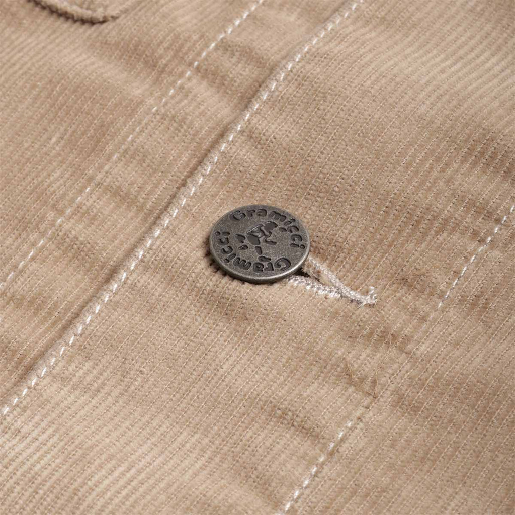Gramicci Corduroy Trucker Jacket, Beige, Detail Shot 4
