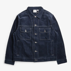 thumbnail Gramicci Corduroy Trucker Jacket, Navy, Detail Shot 1