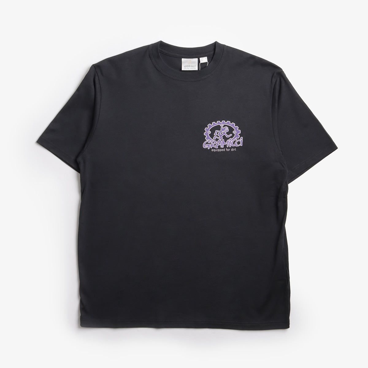 main Gramicci Equipped For Dirt T-Shirt, Black, Detail Shot 1