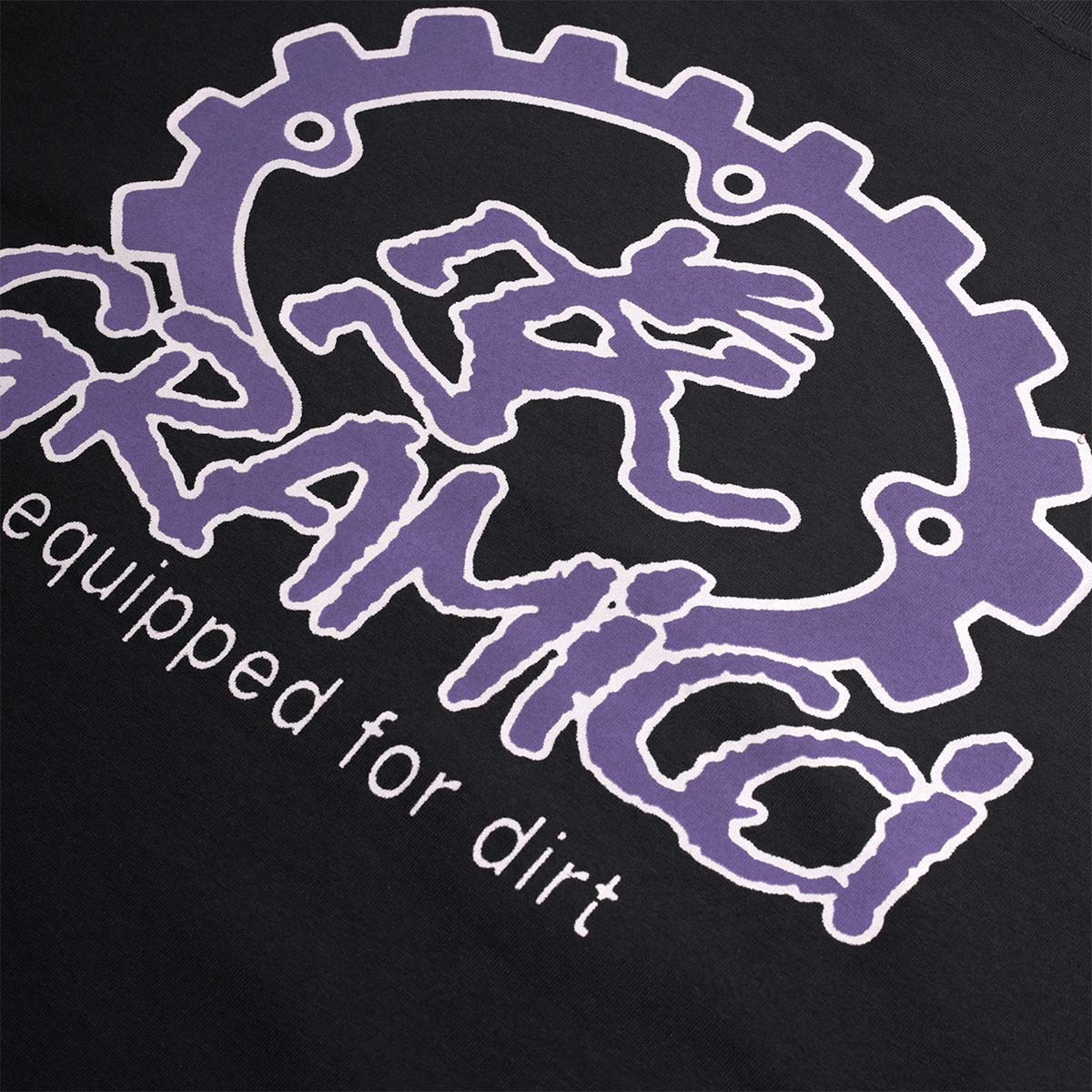 main Gramicci Equipped For Dirt T-Shirt, Black, Detail Shot 4
