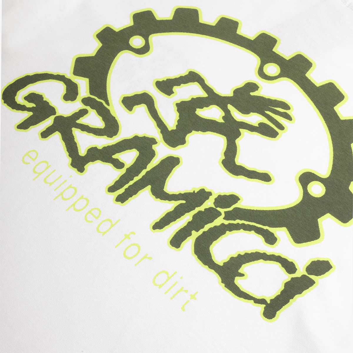 Gramicci Equipped For Dirt T-Shirt, White, Detail Shot 4
