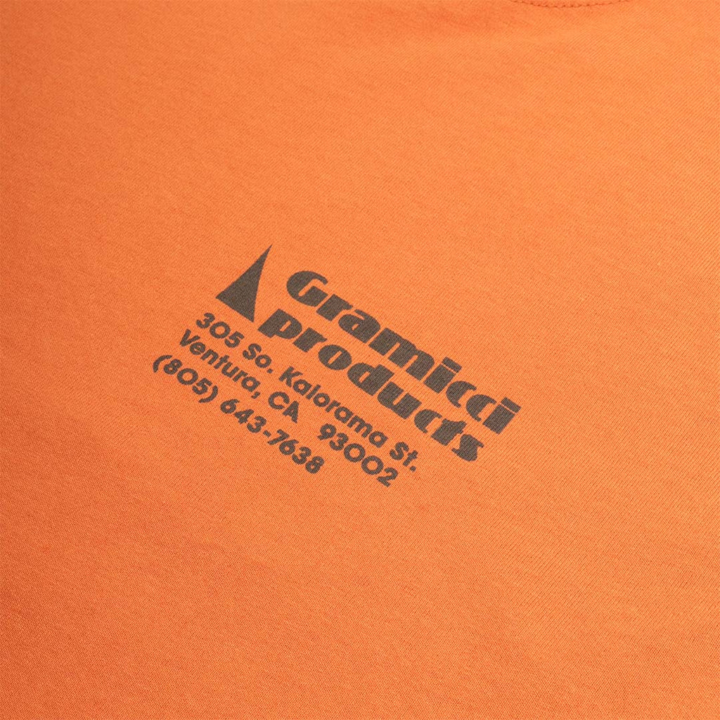 Gramicci G-Sail T-Shirt, Orange, Detail Shot 3