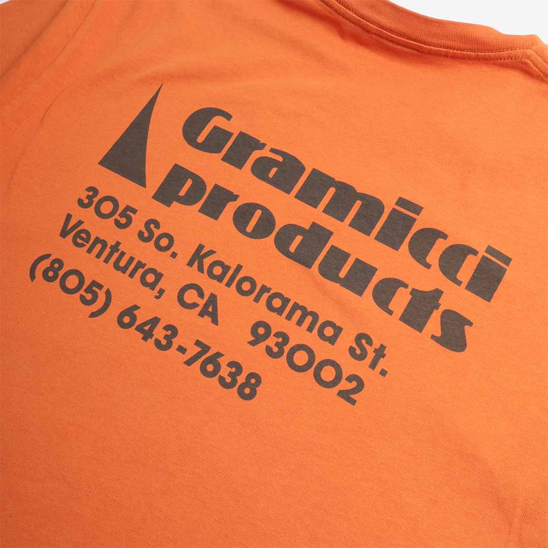 Gramicci G-Sail T-Shirt, Orange, Detail Shot 4