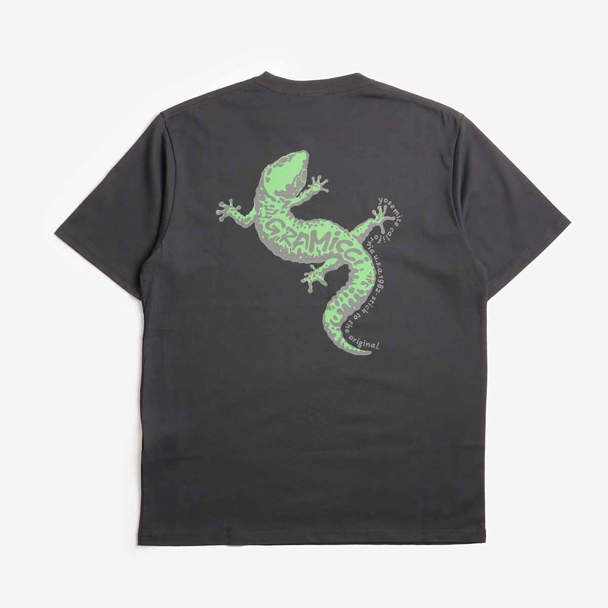 Gramicci Gecko T-Shirt, Vintage Black, Detail Shot 2