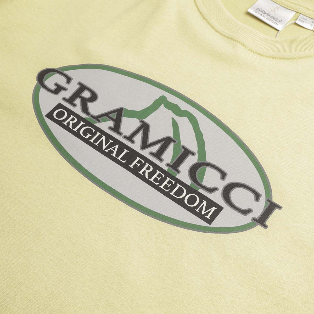 Gramicci Half Dome T-Shirt, Lime, Detail Shot 3
