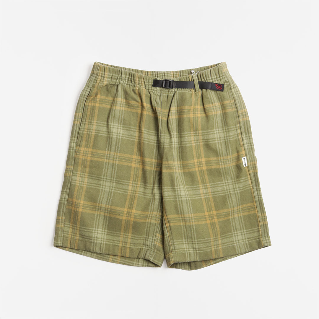 main Gramicci Hemp G-Shorts, Plaid, Detail Shot 1